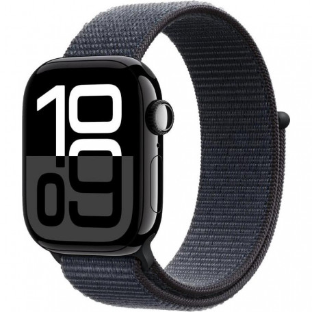 Смарт-годинник Apple Watch Series 10 GPS + Cellular 46mm Jet Black Aluminum Case w. Ink Sport Loop (MWY53)  Фото №0